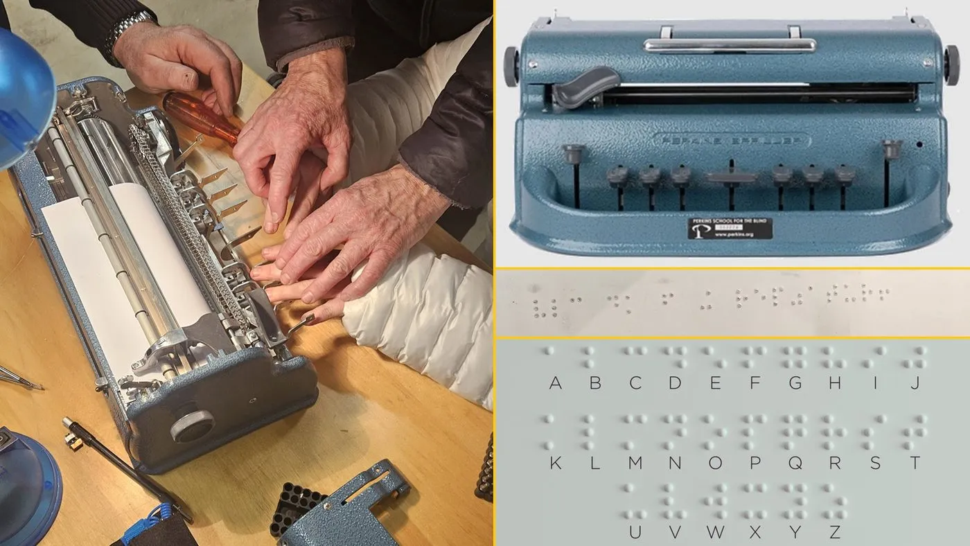 FlickWerk Bern – Perkins Blindenschriftmaschine: Mechanik revidiert